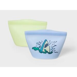 Cat & Jack Reusable Silicone Snack Bags 2 Count - 3 packs of 2